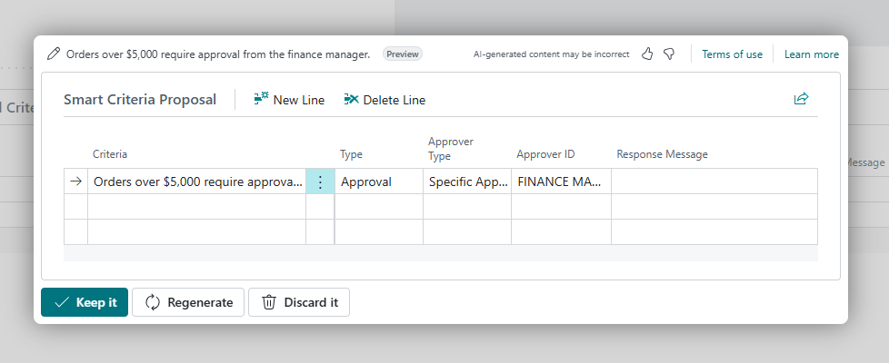 Generated criteria proposal ready for review